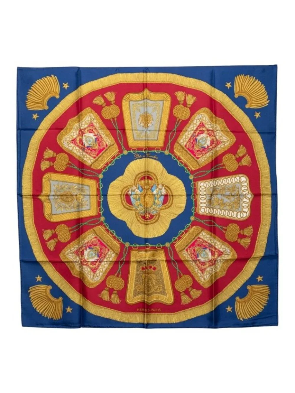 Hermes Carre 90 Poste Et Cavalerie Saber Decorative Bag Scarf Large Multicolor